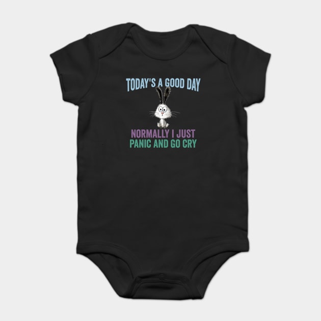 A Good Not a Normal Day funny sarcastic vintage design Baby Bodysuit by Luxinda